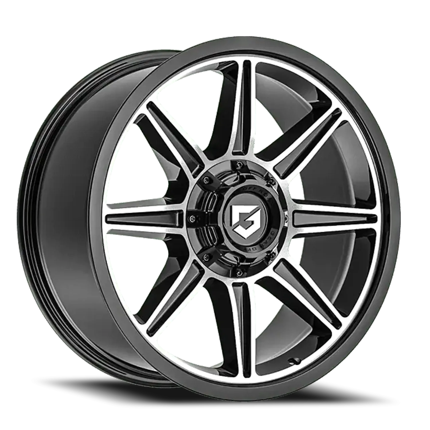 GEAR OFF ROAD 773MB 20X10 GLOSS BLACK/MILLED ACCENTS